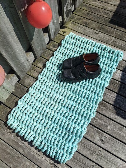 Coastal Decor Lobster Rope Mat Doormat Rope Doormat Unique Entry Rug 20 X 36
