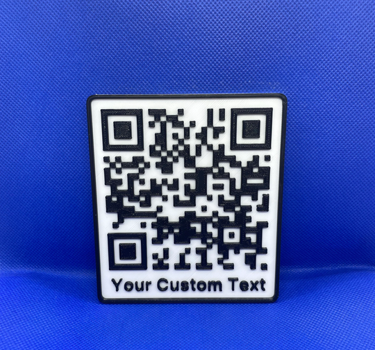 Custom 3D Printed Website Qr Code. Scannable