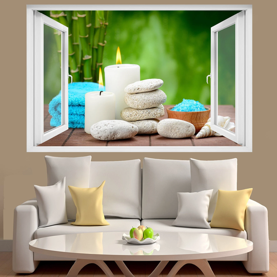 Hot Stone Massage Spa Wall Sticker Art Poster Mural Transfer Decal Print Room Home Nursery Office Shop Decor Id495