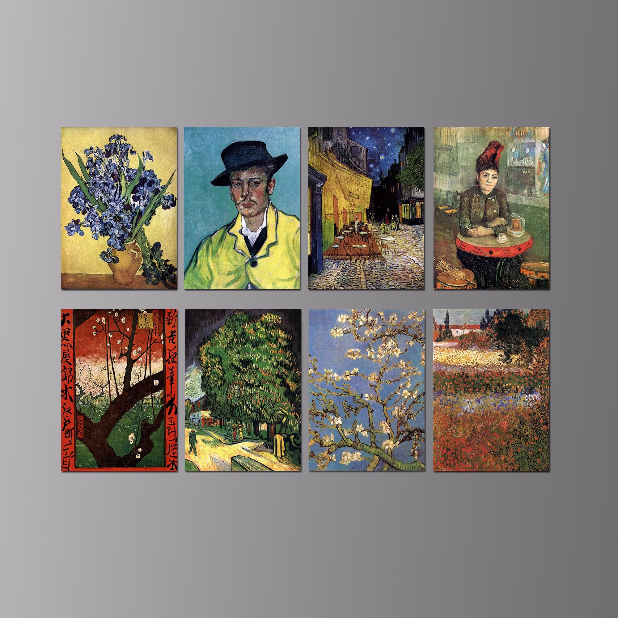 Vincent Van Gogh Refrigerator Magnets. Eight Different Choices. | Set Nº 2