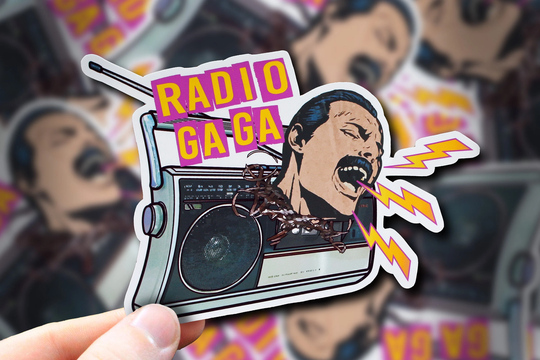 Radio Ga Sticker Or Magnet