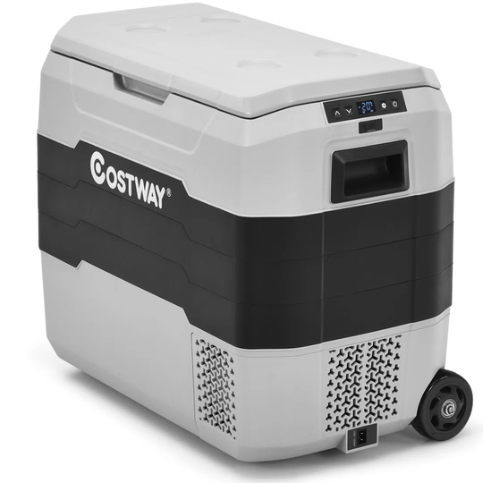50 Liter Capacity Car Fridge Dual Temperature Control Car Freezer 2-In-1 Freezer & Fridge