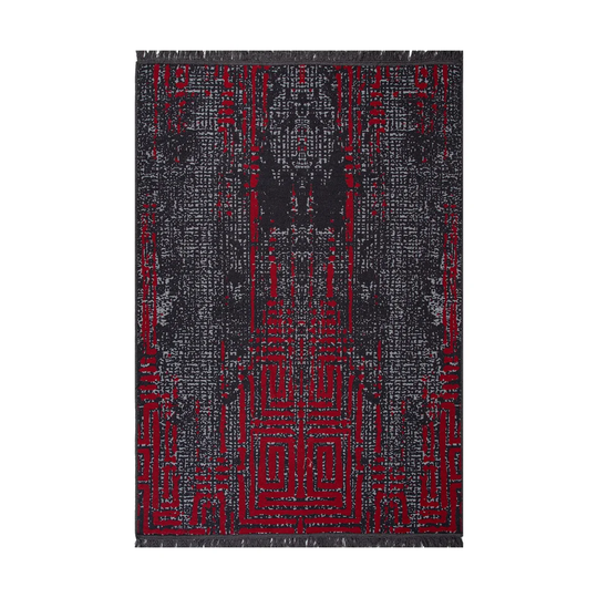 Gradin Flatweave Cotton Red/Grey Rug