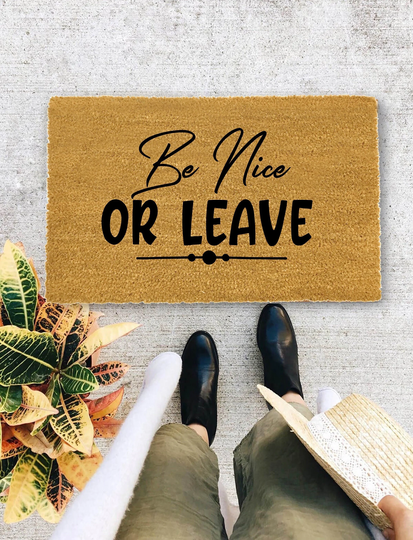 Funny Doormat, Housewarming Gift, Welcome Mat, Door Closing Wedding Gift - 2007
