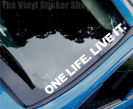 Car Sticker One Life Live It Funny Joke Off-Road 4x4 4Wd Off Road Truck Bumper Boot Door Window Decal Large Size