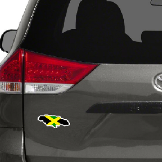 Jamaica Mapag™Magnetic Map & Flag Decal | Canada Wide Free Shipping