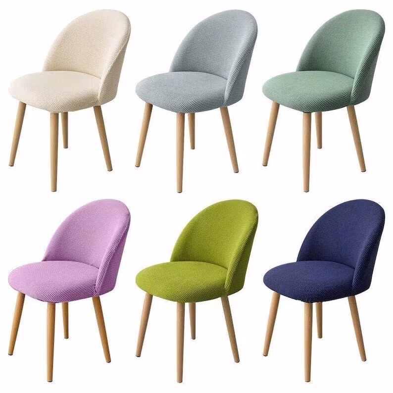 Sale Short Back Chair Slipcovers/ Textured Fabric Dining Cover/ Stretch Cover For Home, Wedding Party, Banquet, Celebration