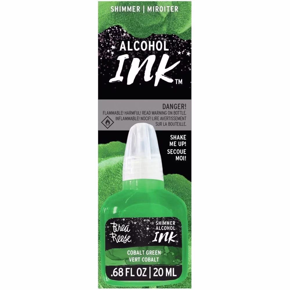 Brea Reese - Alcohol Ink .68 Oz Shimmer Cobalt Green