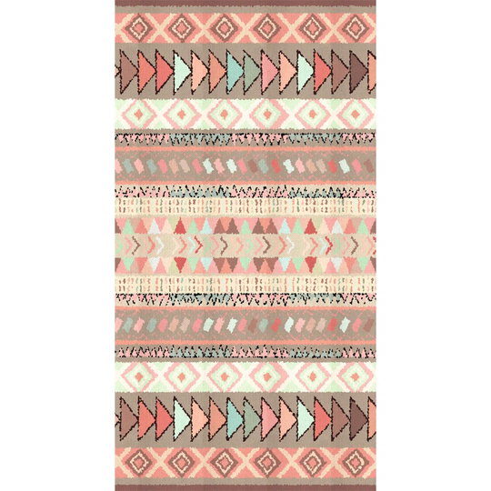 Negron Flatweave Cotton Brown/White Rug