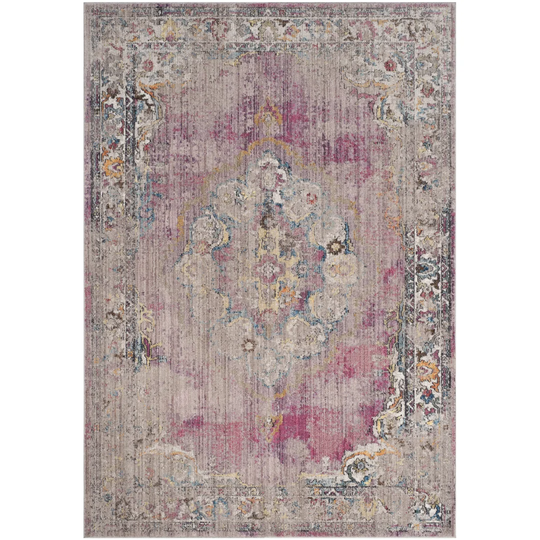 Cambridge Fuchsia / Light Grey Rug