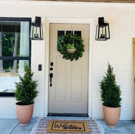 Custom Address Doormat, Street Sign Door Mat, Outdoor Welcome Personalized Numbers, Moving, Realtor Client Gift