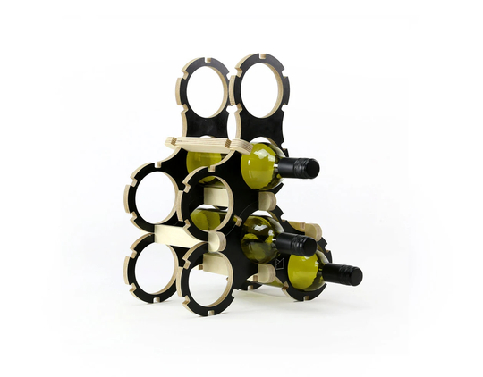 standard Wine Rack | 6 Bottles Set, Natural & Colour