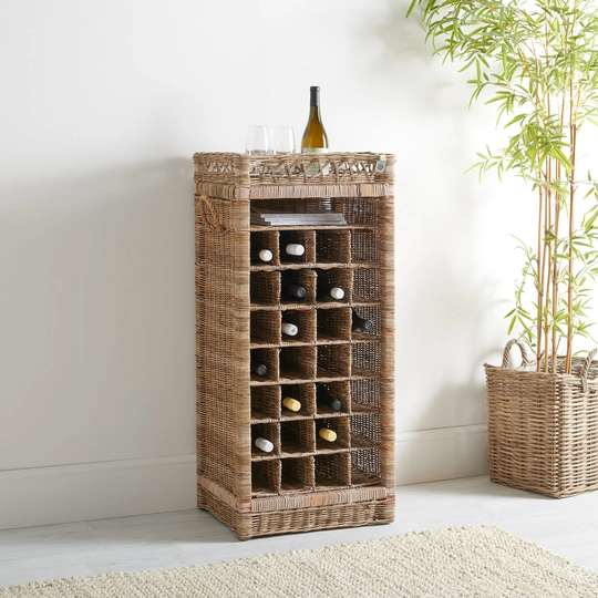 Key Largo Rattan Wine Cabinet