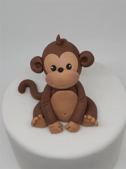 Fondant Monkey Cake Topper