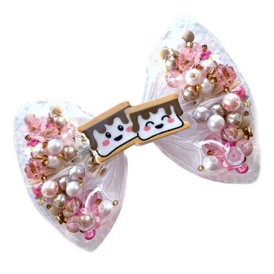 Girls Shaker Hair Bow - S'mores
