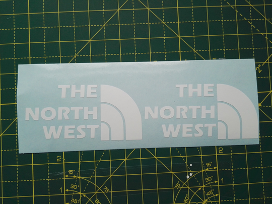 The North West Vinyl Decal Twin Pack, Scooter, Car, Laptop, Window