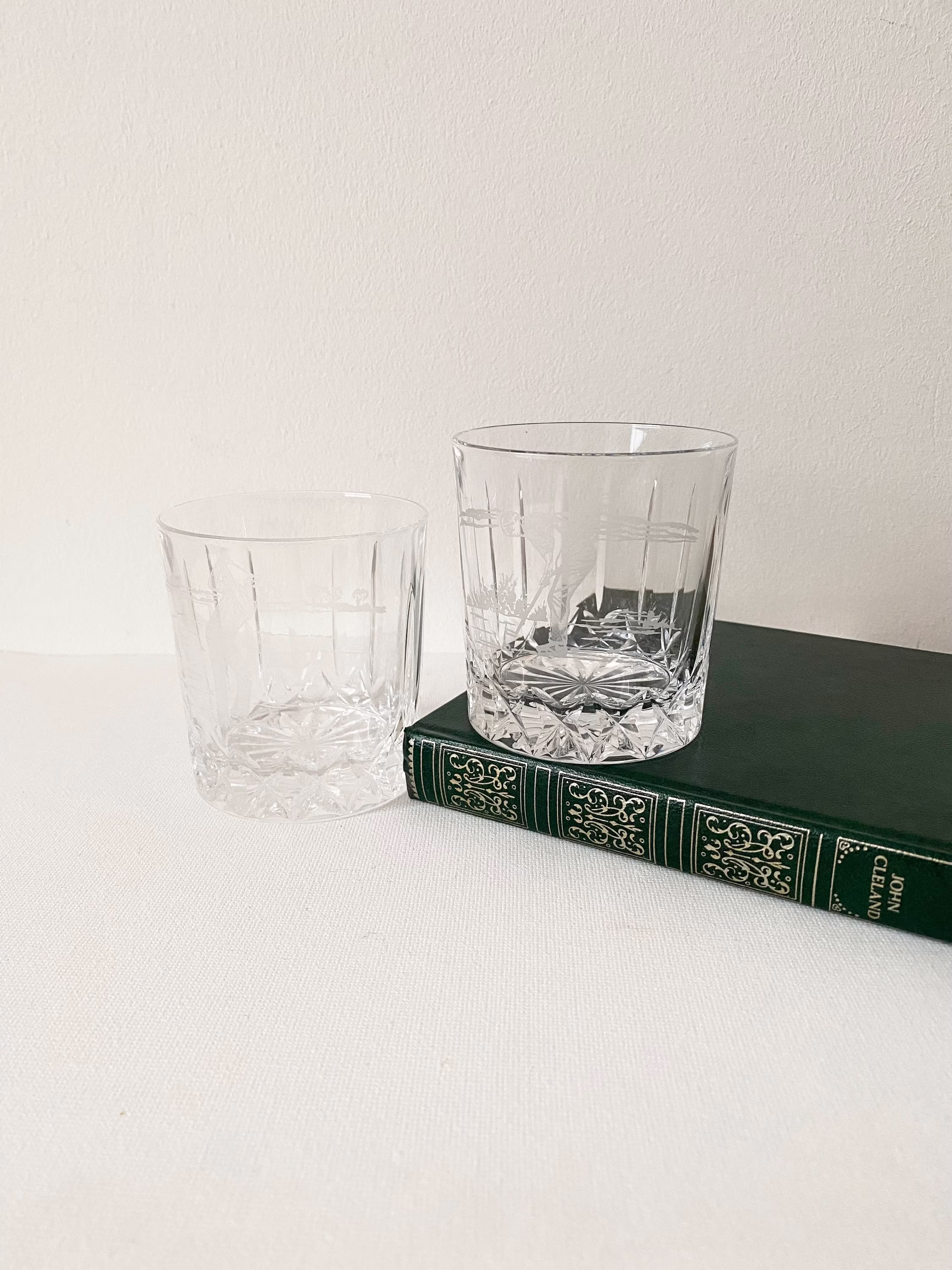 Crystal Tumblers, Edinburgh Whisky Glasses, Golfer Great Quality Cut