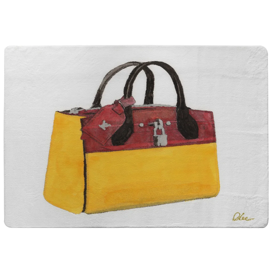Felton Cool Bag Designer Shaggy Yellow/Red/Black Rug
