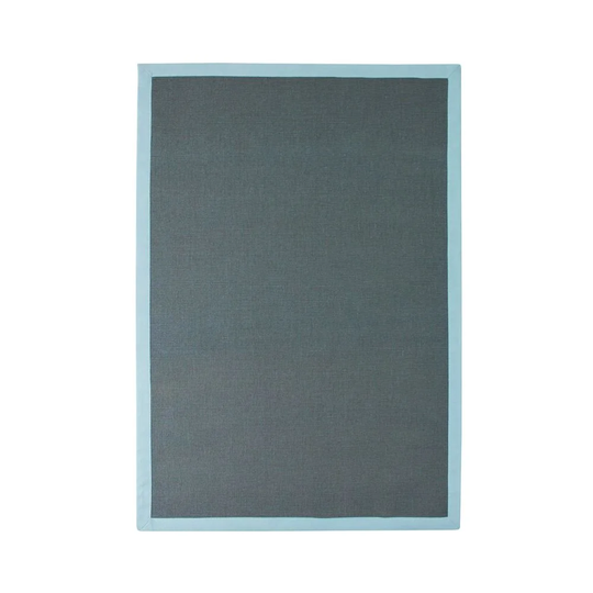 Mortensen Natural Flatweave Blue Rug