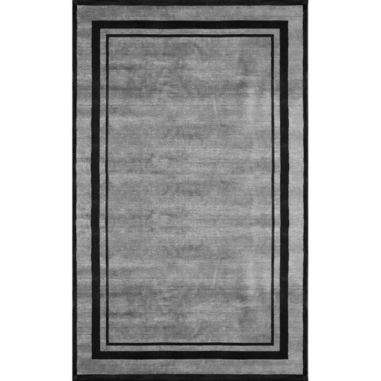 Danny-Lee Hand Knotted Black/Grey Rug