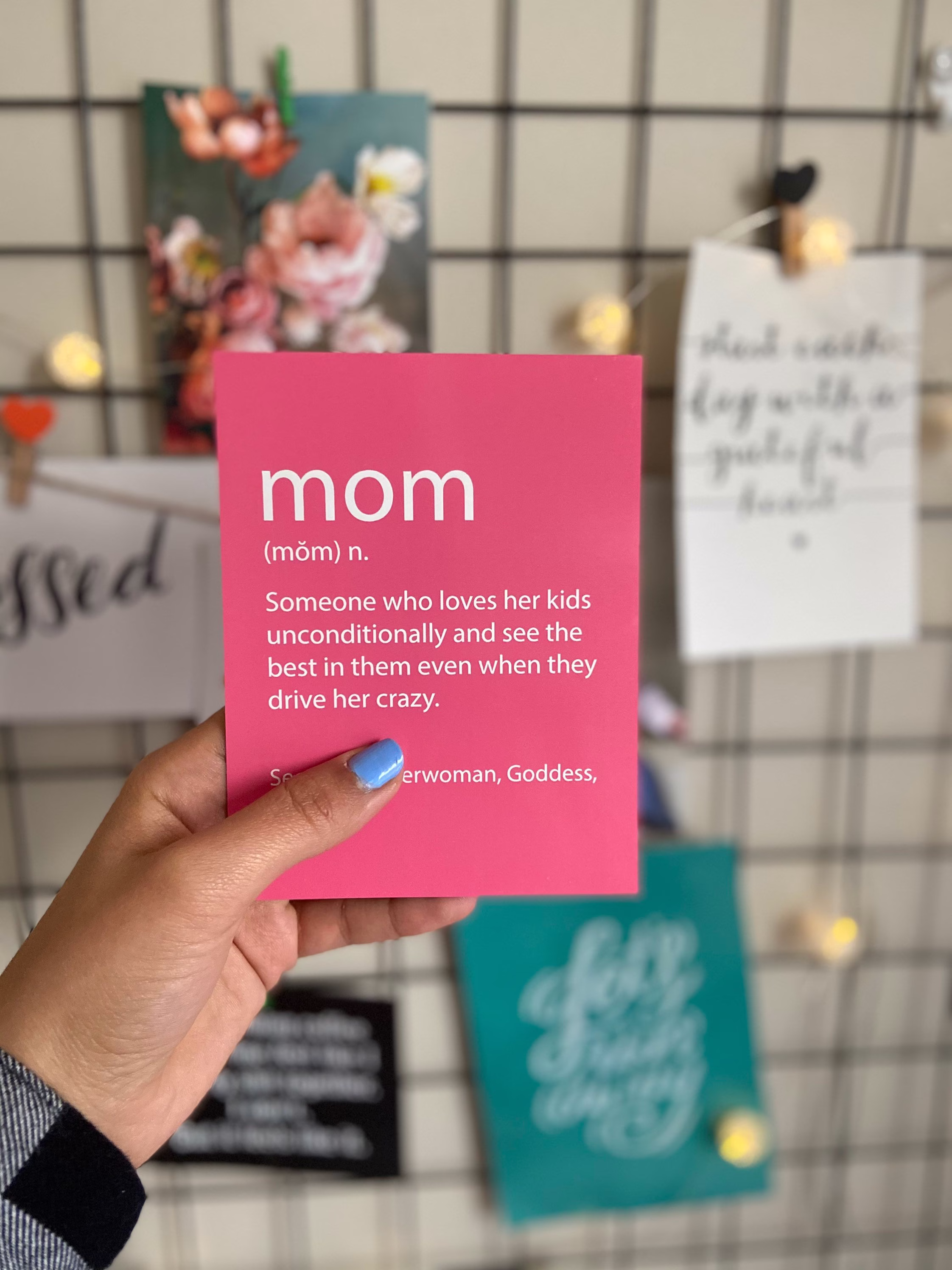Fridge Magnets | Cute Mom Fridge Magnet Best Gifts For Mom Mother's Day Gifts Her Handmade Postcard