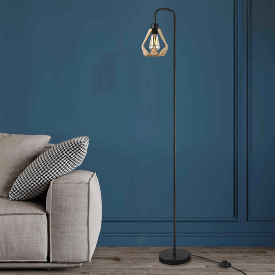 Asanta 160cm Silver Traditional Floor Lamp