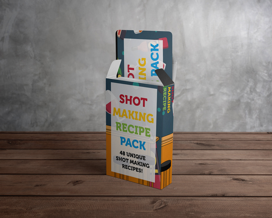 Sophisticated Shot Recipe Cards - Making Card Pack With 52 Options Date Night/Party Hen Do Stag