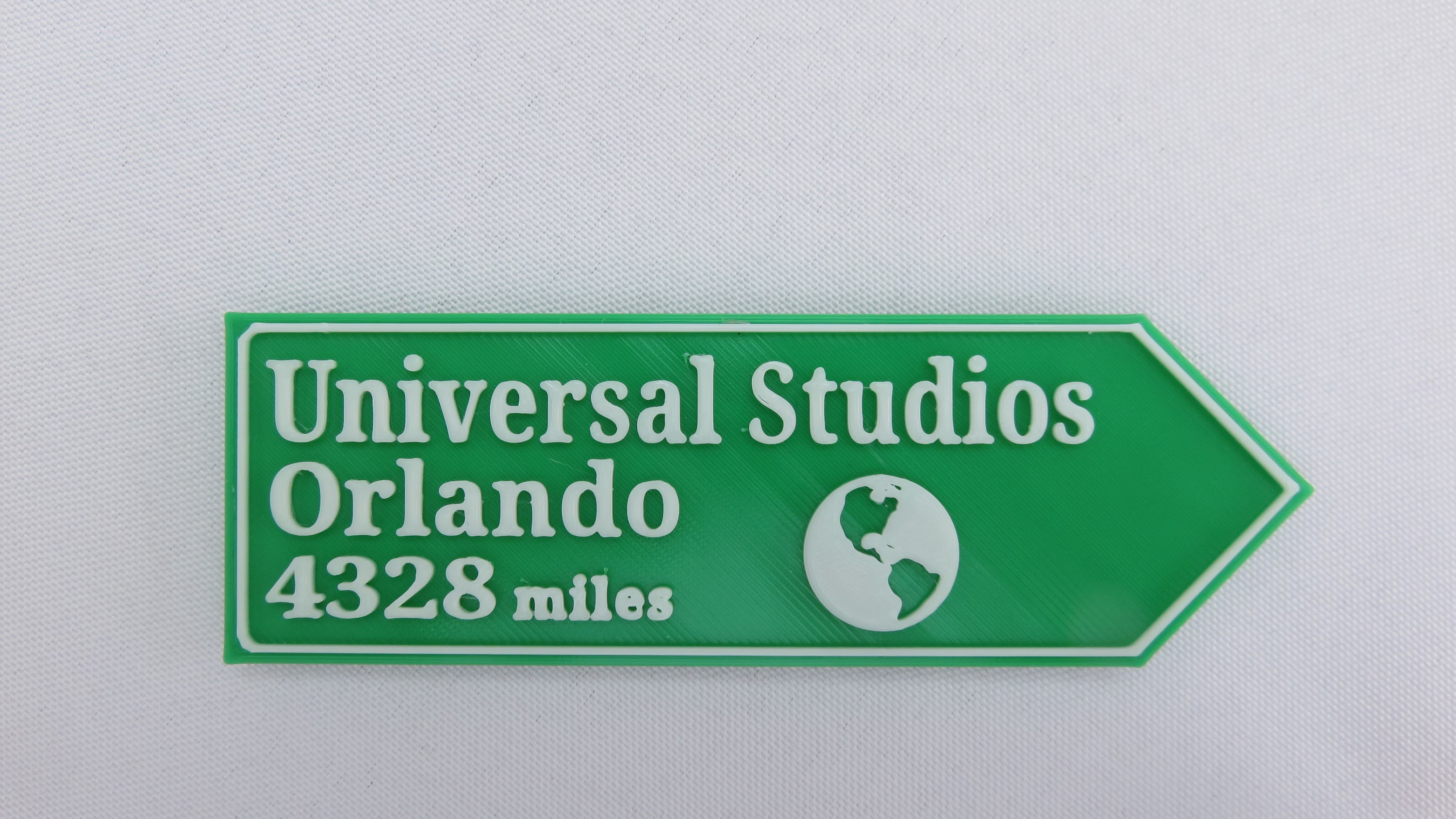 Miles To Universal Orlando Fridge Magnetcustomize Me