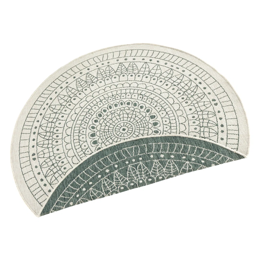 Porto Flatweave Green/Cream Rug