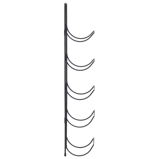 Rios 5 Bottle Wall Mounted Wine Bottle Rack in Black