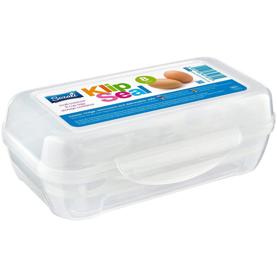 8 Egg Case Tray Fridge Plastic Storage Box Holder Food Container Camping Travel