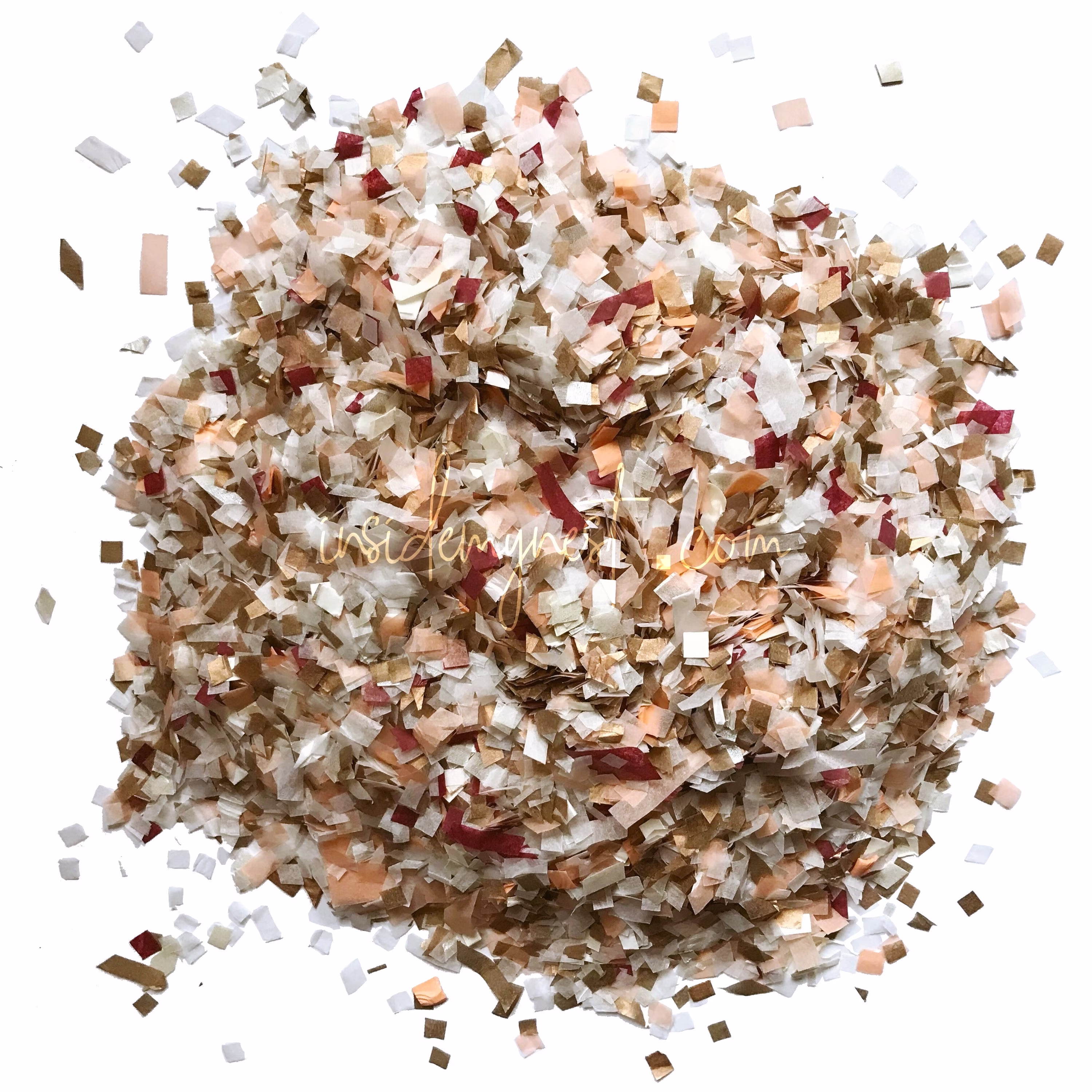White Rose Gold Peach Burgundy Confetti Wedding Party Decoration Biodegradable Eco Bulk Wholesale Throwing