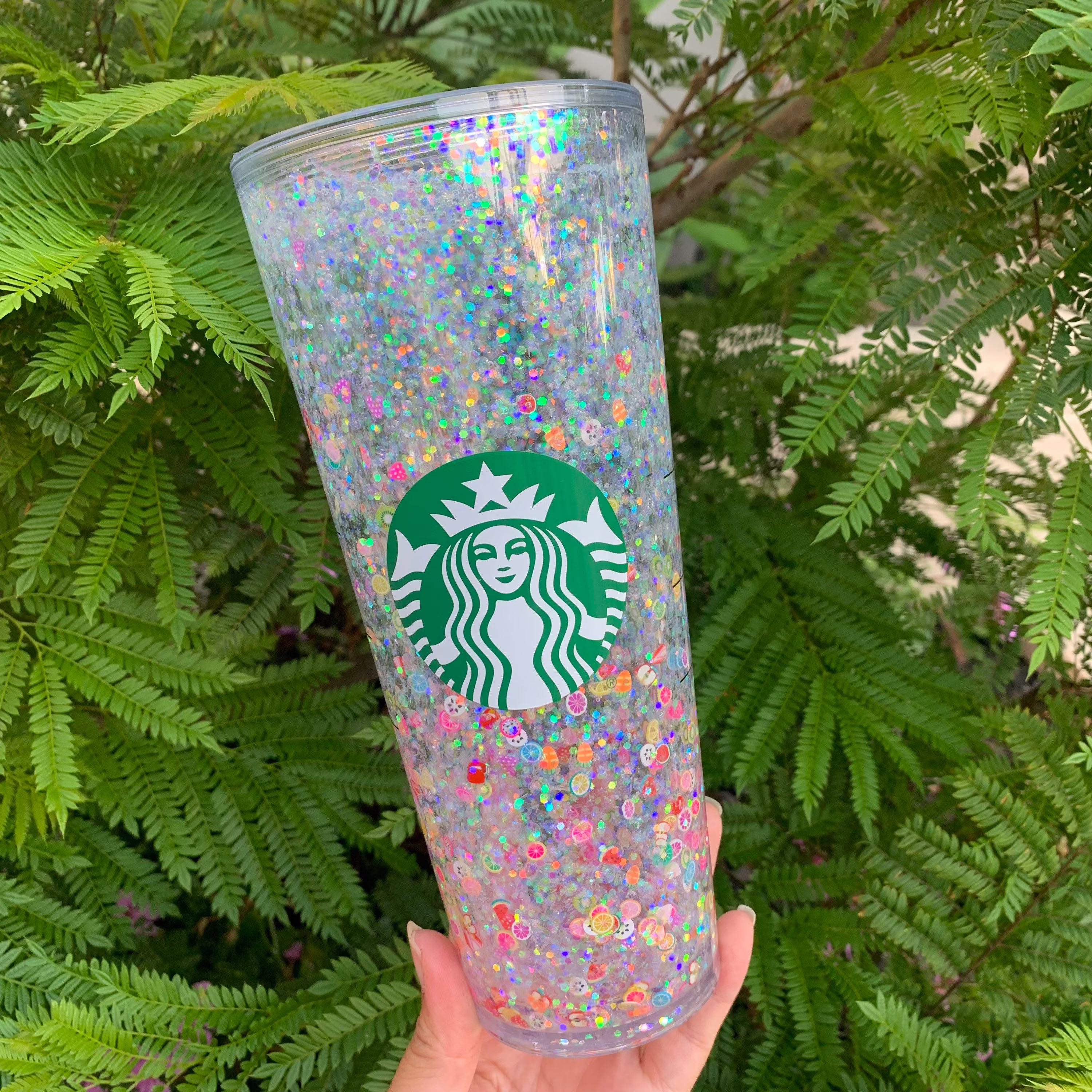 Tutti Frutti Snow Globe Tumbler - Floating Glitter