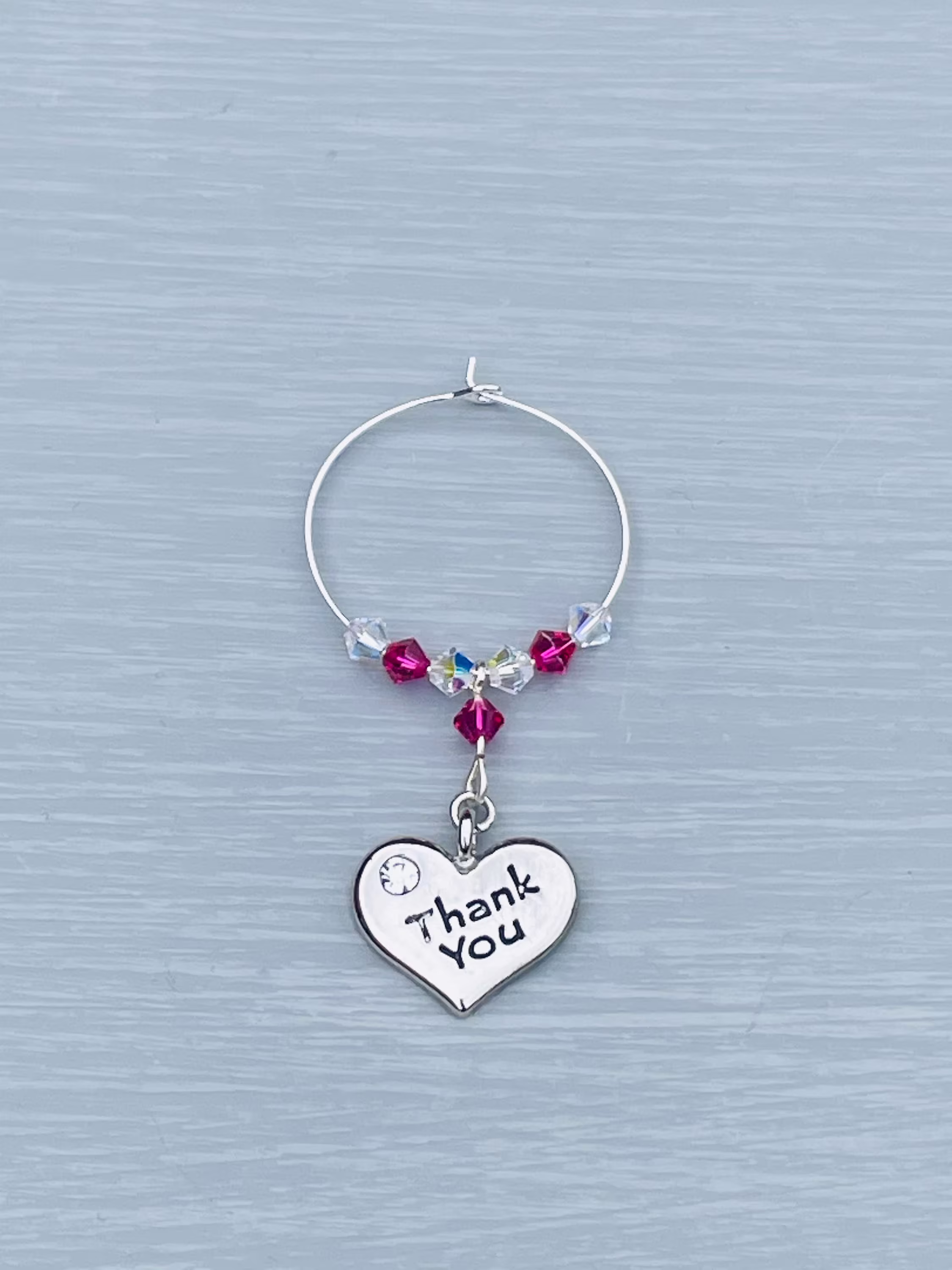 Thank You Wine Glass Charm