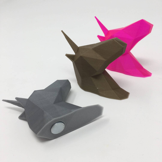 Unicorn Magnets - Pack Of Two Mythological Geometric 3D Printed