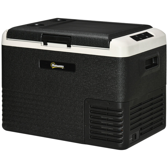 Outsunny 40L Car Refrigerator 12V Portable Freezer for Camping