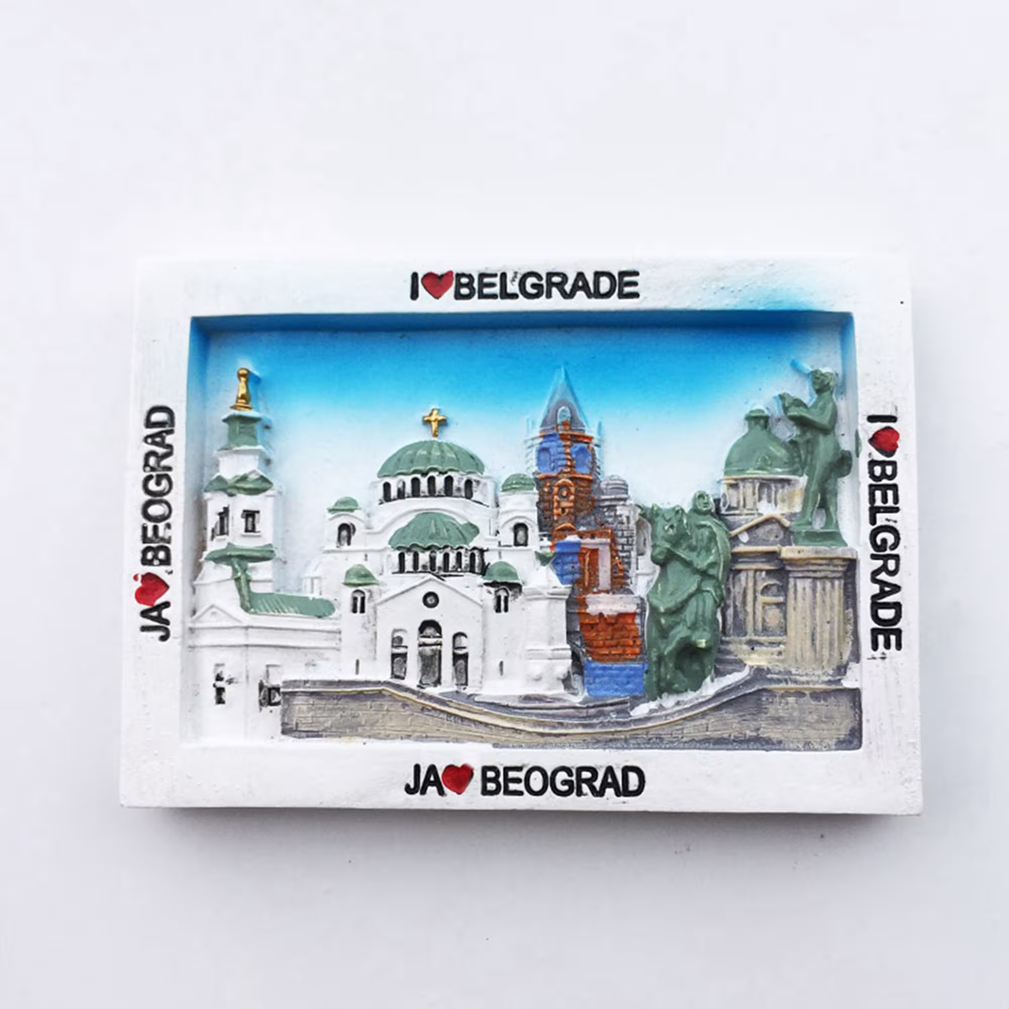 Belgrade Churuch Serbia Fridge Magnet Travel Souvenir Gift Collection Craft Refrigerator Decoration