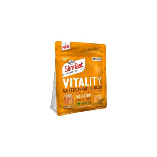 SlimFast Vitality Salted Caramel Infusion Meal Replacement Powder 400g **BEST BEFORE SEPTEMBER 21