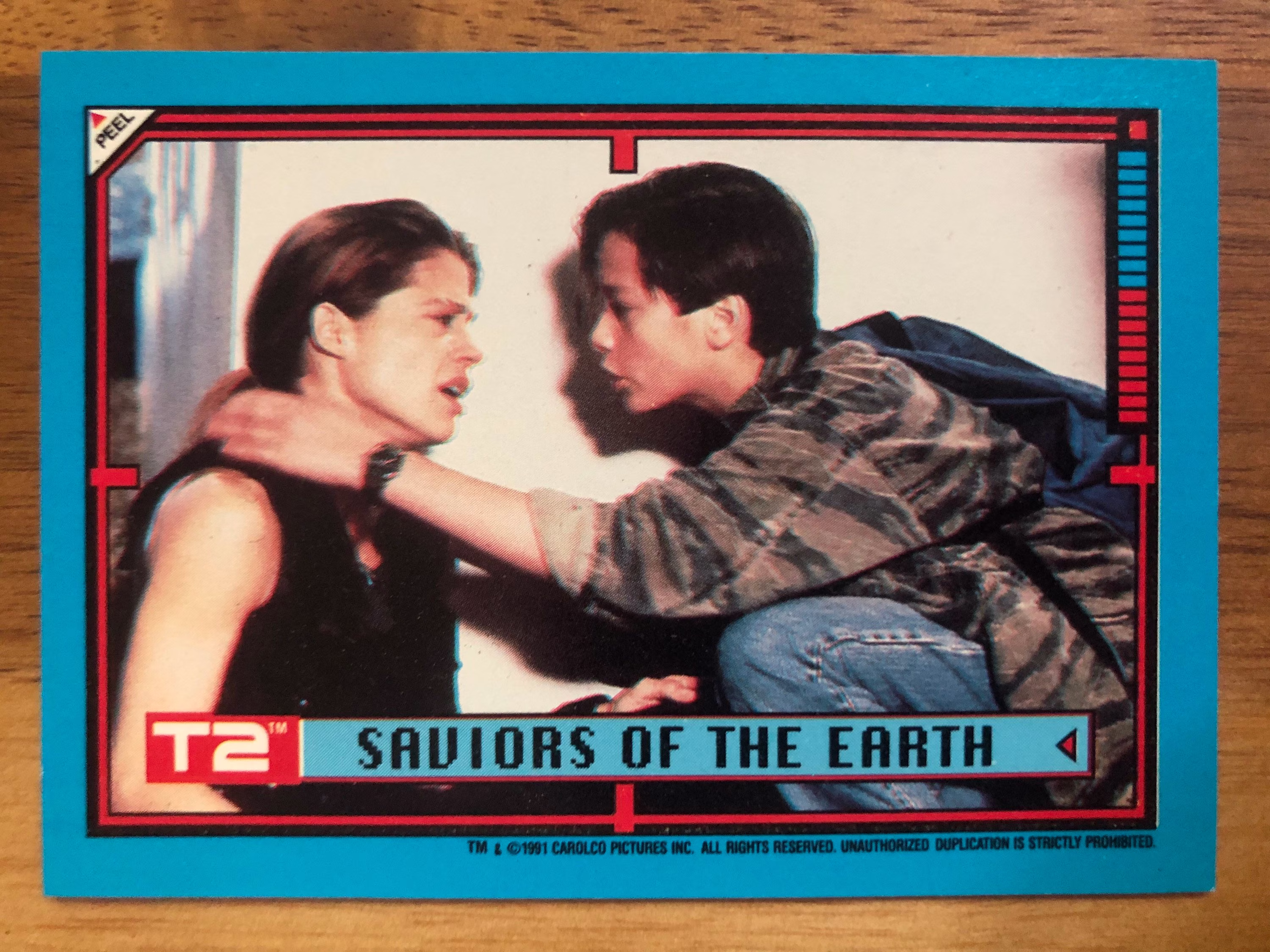 Terminator 2 Recycled Trading Card Fridge Magnet