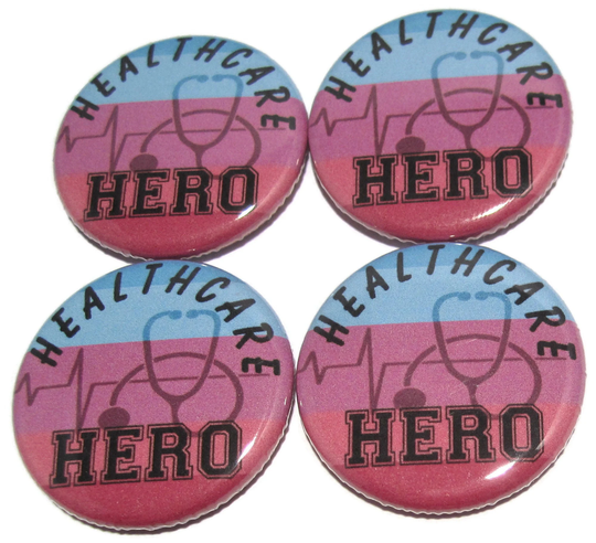 Healthcare Hero Set Of 4 1.25