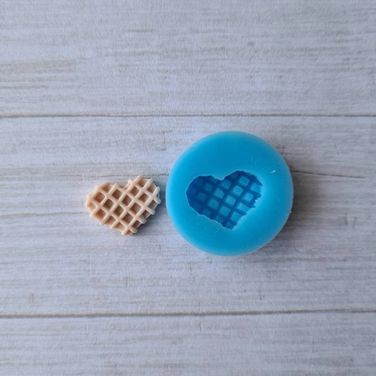 Waffles Mould, Silicone Polymer Clay Mold, Soap Resin Flexible Casting Mold, Wax 3D Silicone Mould