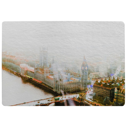 Hamilton Big Ben in the Mist Designer Shaggy Light Grey/Green Rug