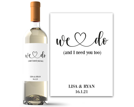 Will You Be My Bridesmaid Gift - Box Proposal Wine Label Funny