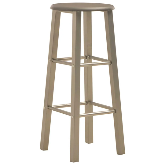 Bar Stools Set Of 2 Anthracite MDF