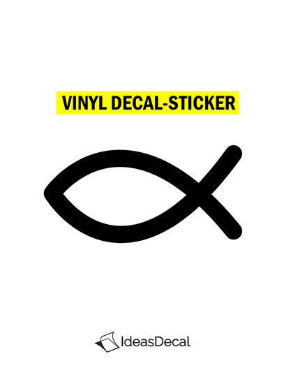 Fish Vinyl Decal Sticker, Christian Life