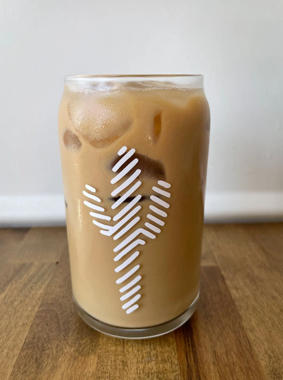 Cactus Beer Glass Can Cup/ Iced Coffee Cup, Desert Libbey Aesthetic Can, Reusable Cup