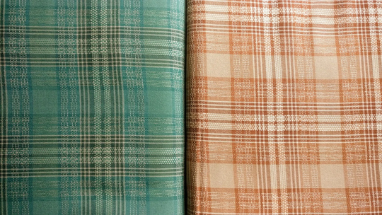 Homespun Woven Cotton Fabric, "Cedar Shake" Marcus Fabrics, Different Colours, Yarn Dyed Plaid Great Quality, 44