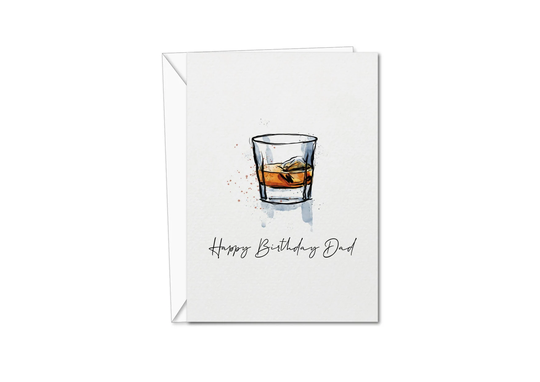 Happy Birthday Dad Card | Whisky Greeting Whiskey For Him