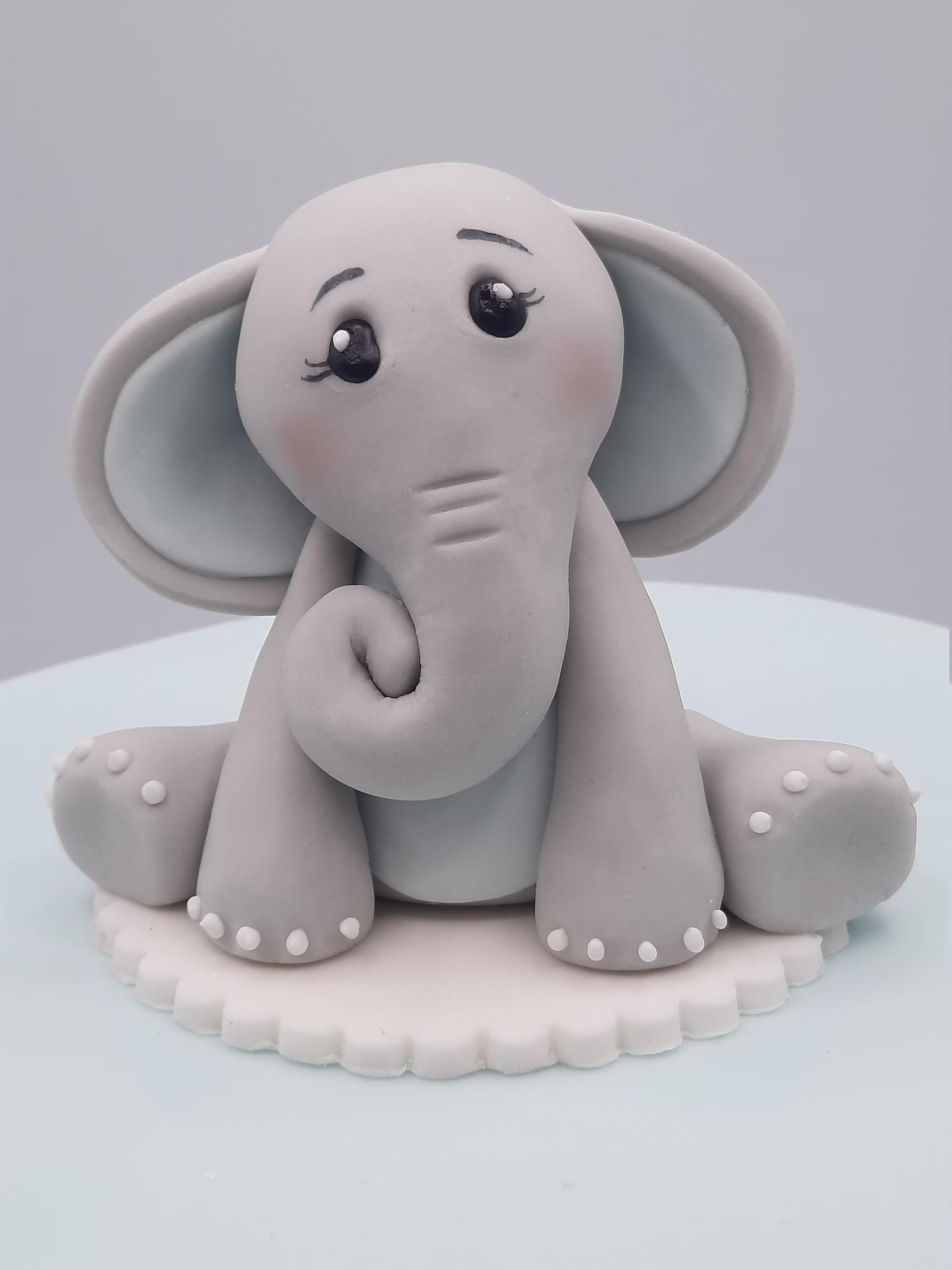 Fondant Elephant Cake Topper