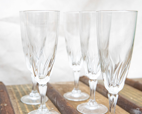 Set Of 5 Champagne Glasses